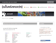 Tablet Screenshot of culture-rencontre.ch