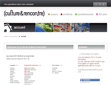 Tablet Screenshot of culture-rencontre.org